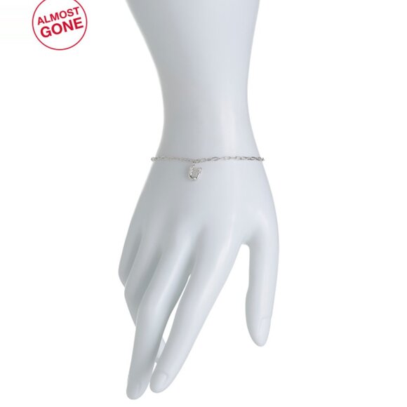 KENDRA SCOTT Silver Silver Crystal Letter U Bracelet - Picture 2 of 2